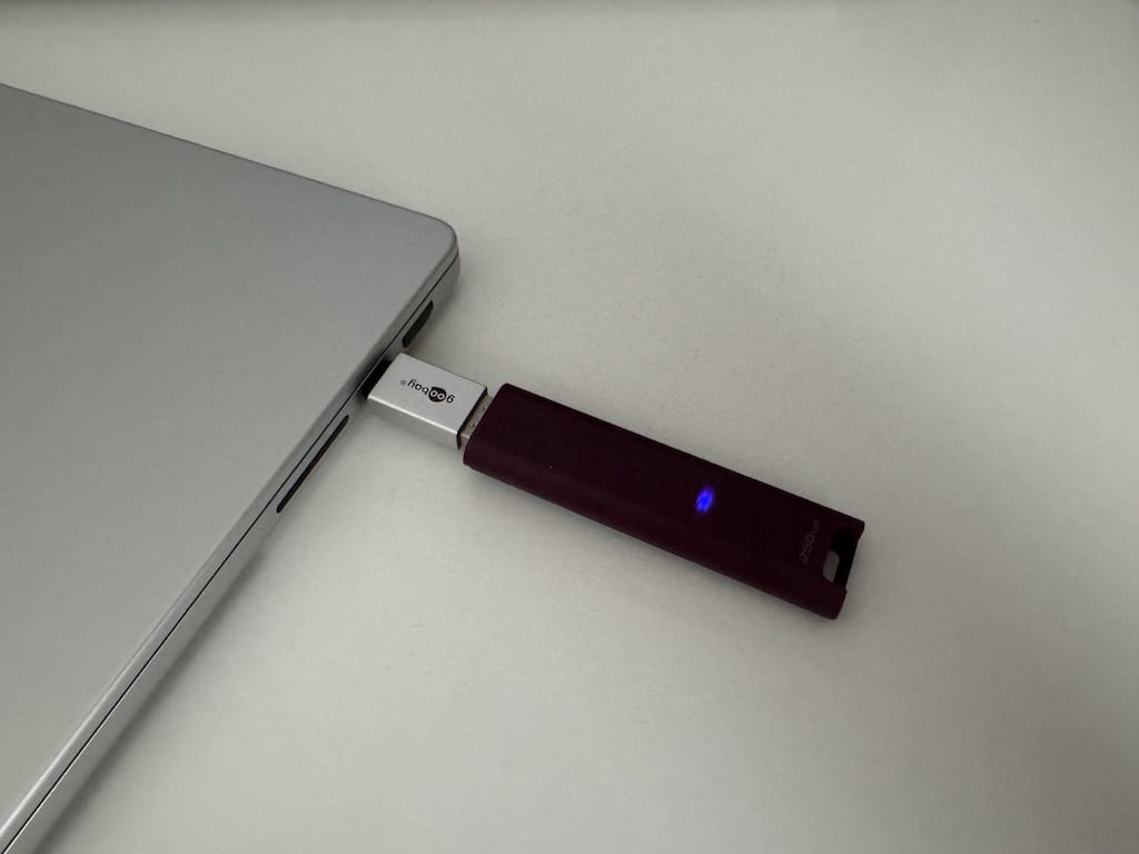A cheap USB-A to USB-C adapter